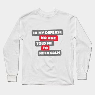 Defense Long Sleeve T-Shirt